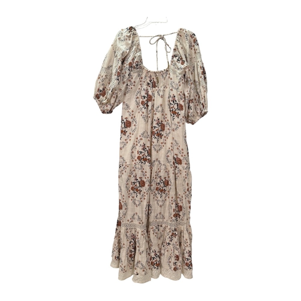 Free People Cream Floral Maxi Dress EUC - Picture 2 of 16